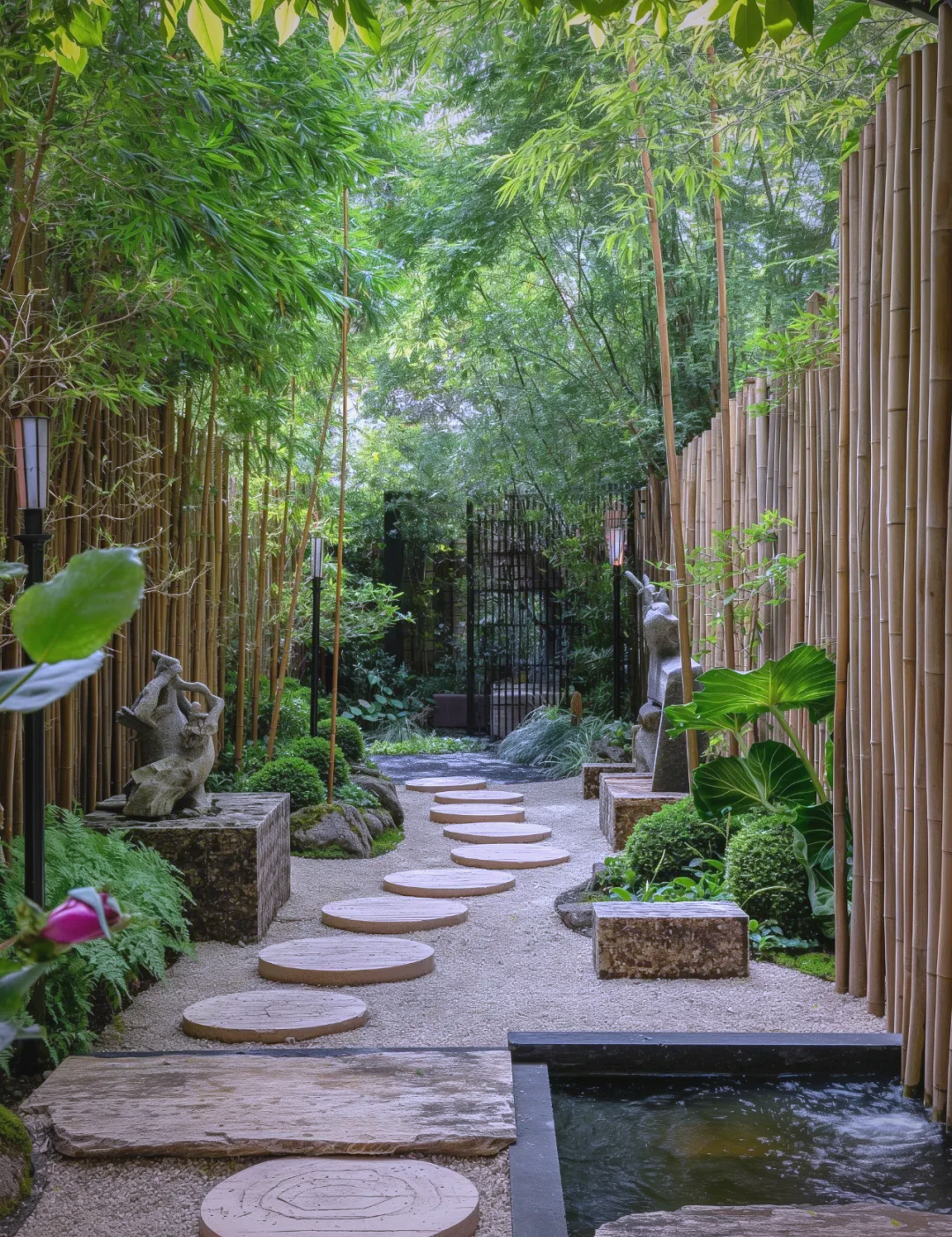 院子中,竹子带来的多重美好感受