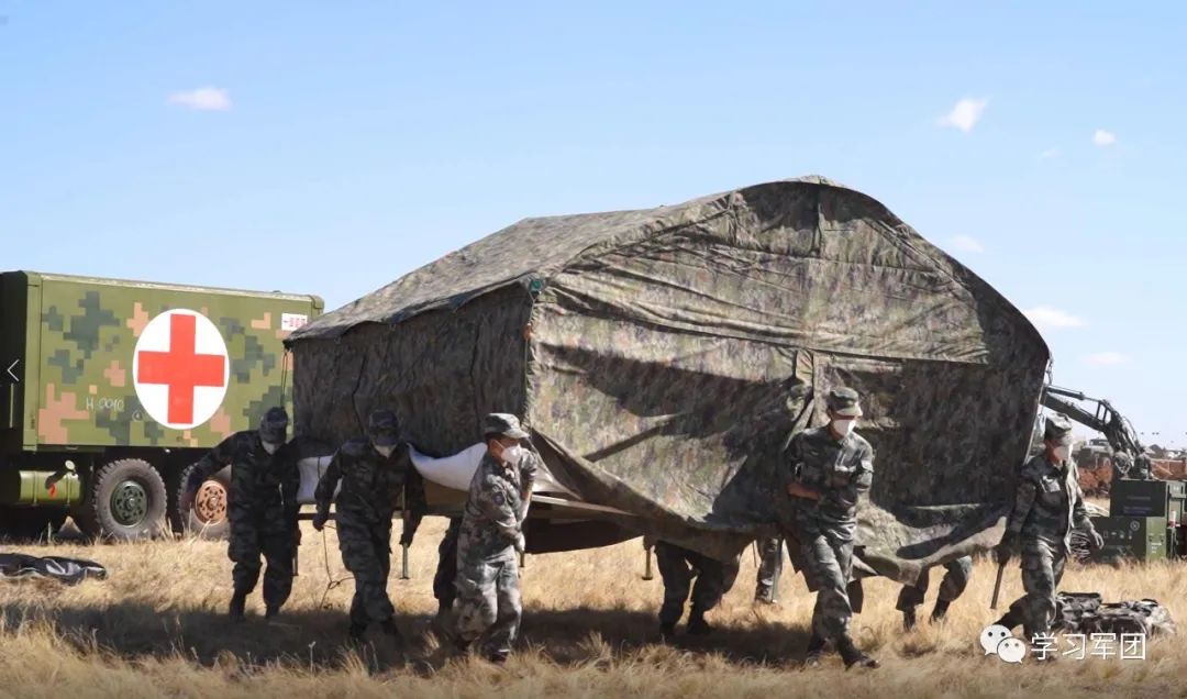 和平使命-2021丨我参演部队展开野战营区建设
