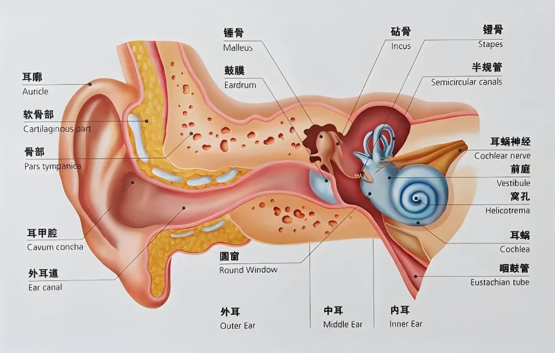 耳朵结构图怎么画图片