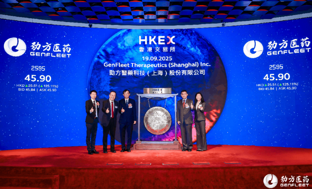 Genfleet 劲方医药-B,成功在香港上市,早盘大涨116%