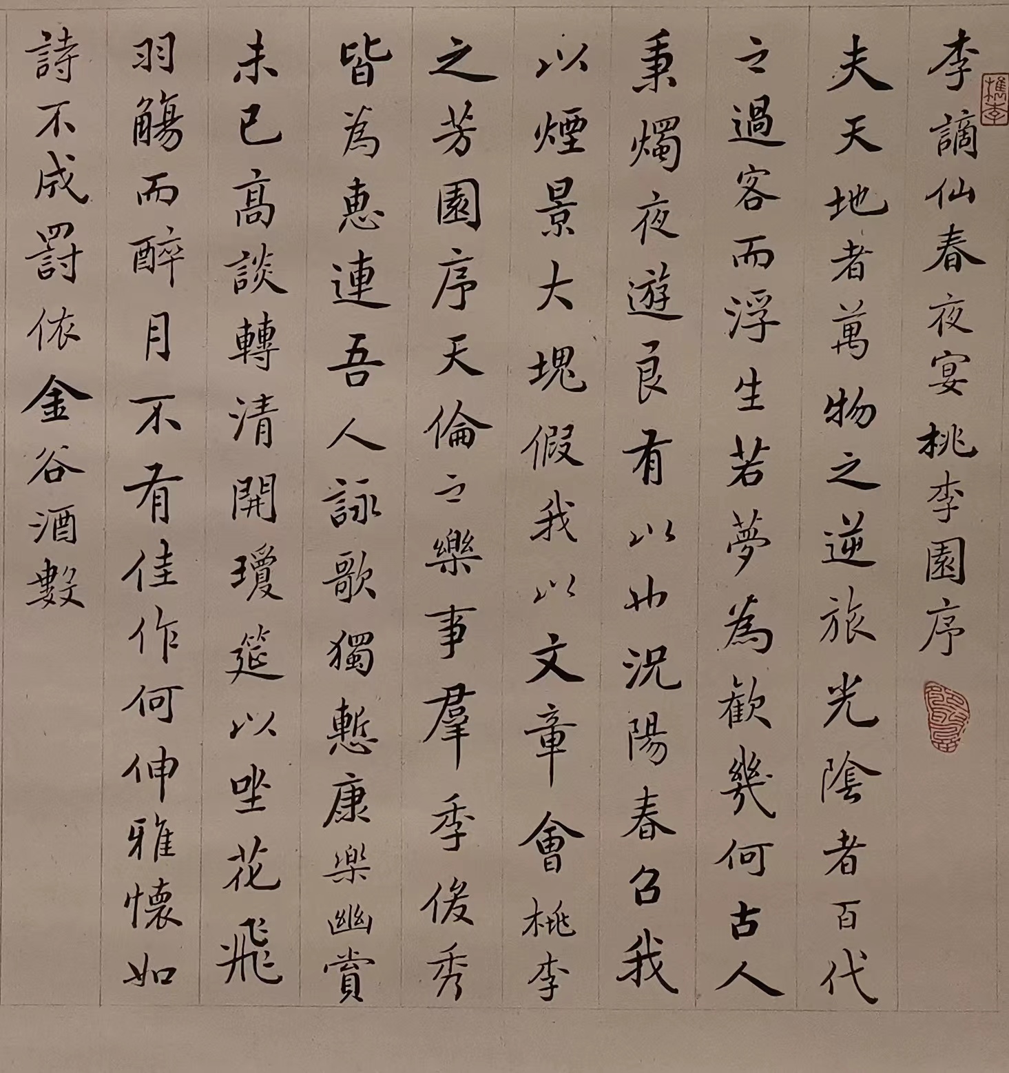 颐和园历史:《春夜宴桃李园图》