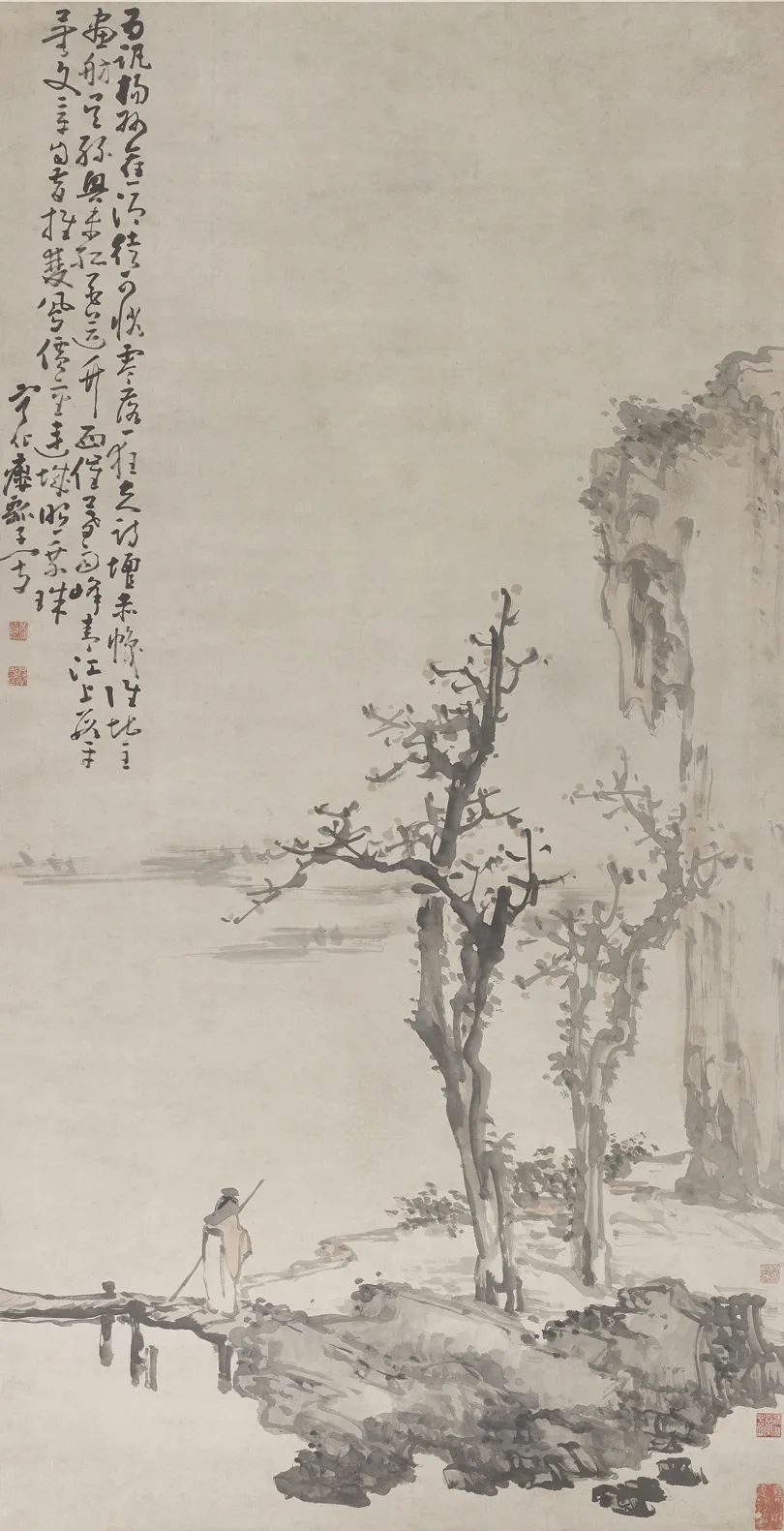 清 黄慎 《竹西高士》