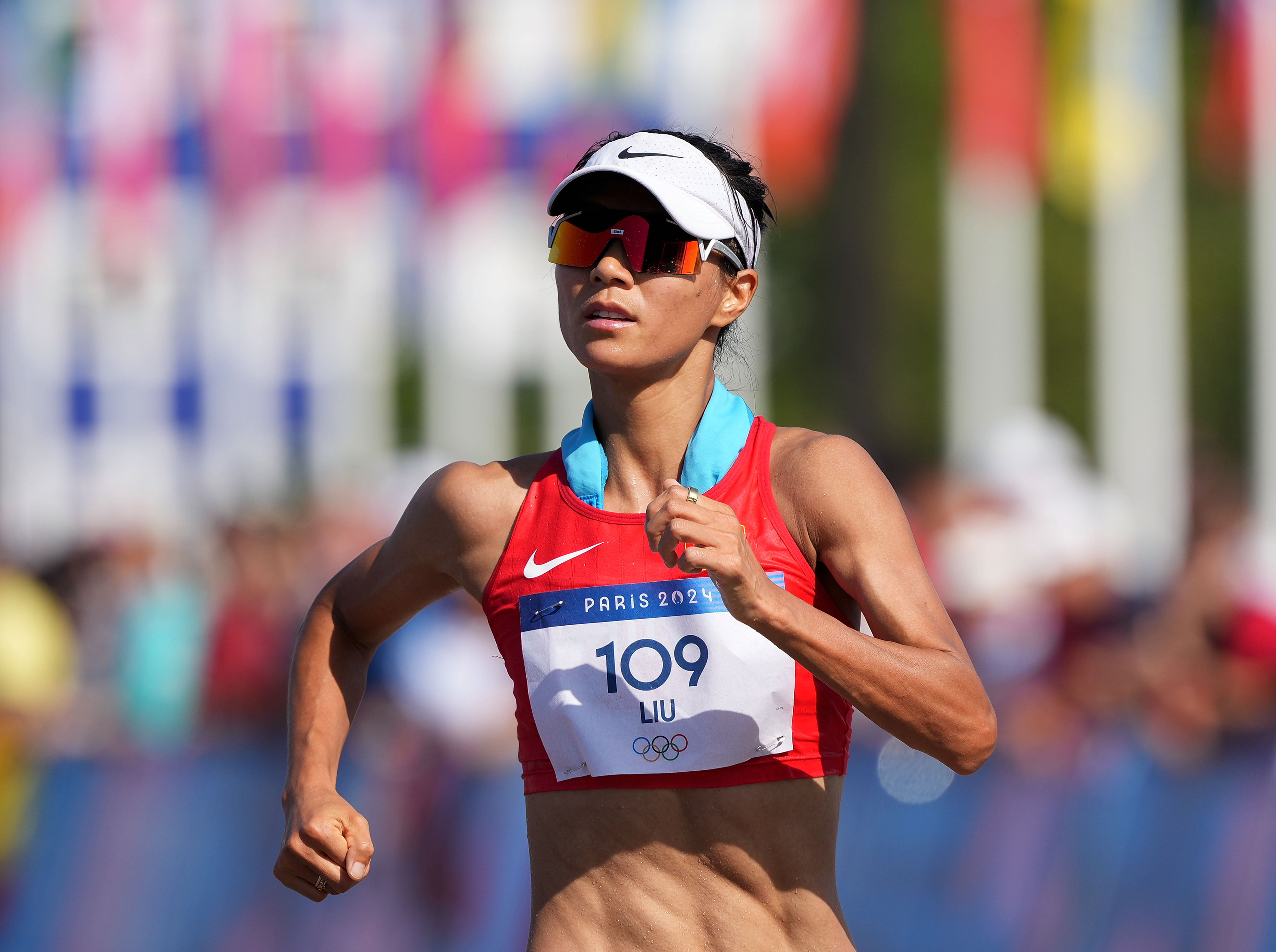 巴黎奥运会丨田径——女子20公里竞走赛况(5)