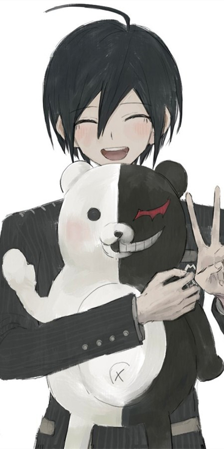 《弹丸论破》黑百熊的奇怪组合和形态,动漫全面屏壁纸