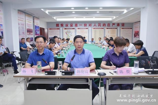 平利县长陈伦富主持召开平利县防汛防滑工作视频会