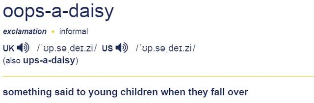 老外常说的oops到底是什么意思?