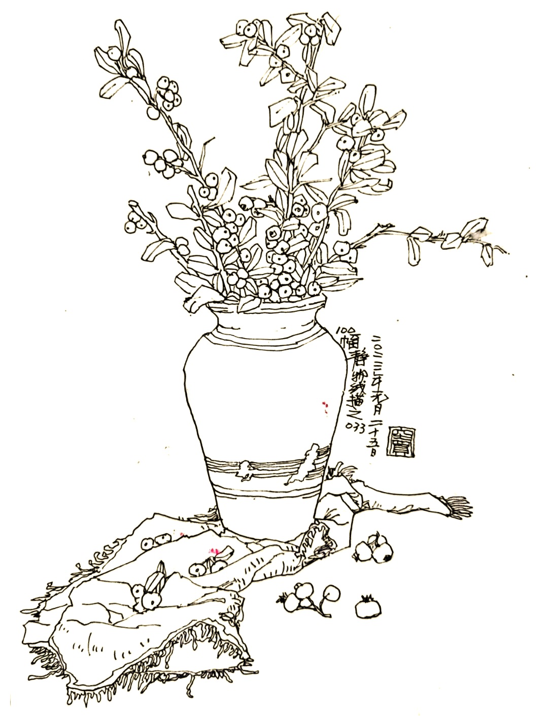 100幅钢笔画静物,让生活更美好