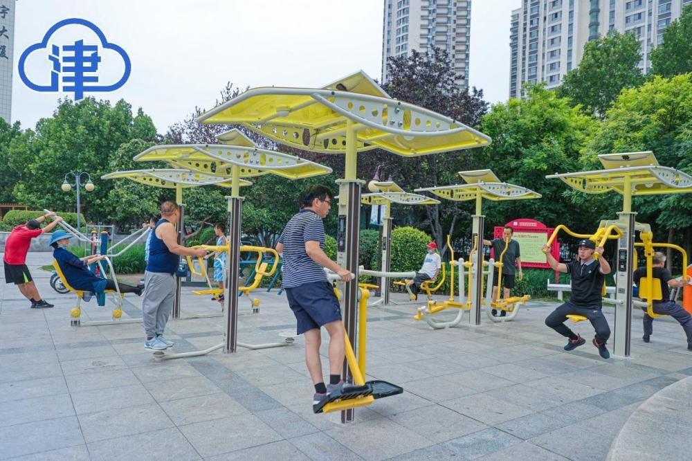 「津云镜头」社区健身园:居家可观 举步可享