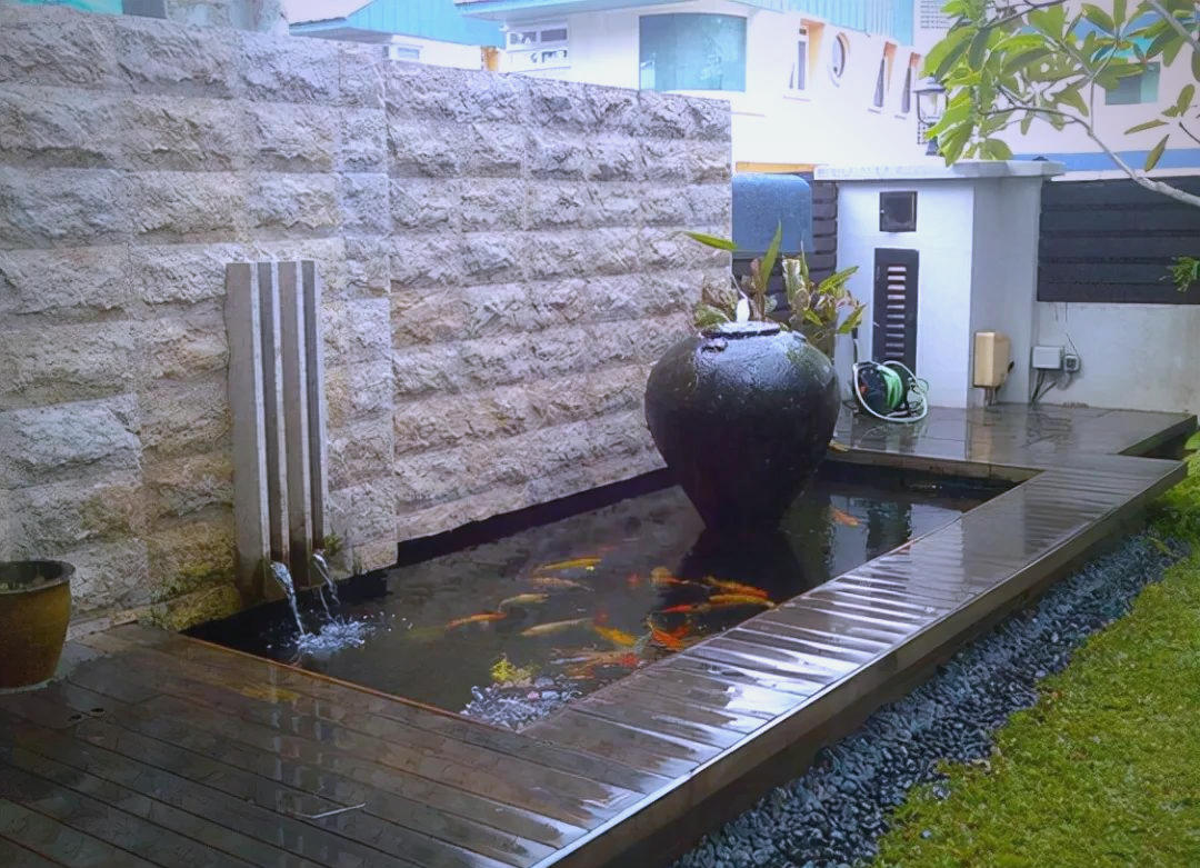 众多庭院鱼池设计案例,值得一试