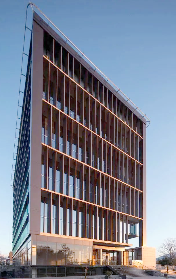 重复与韵律感的营造在建筑立面的设计中,竖向线条的重复运用能够创造