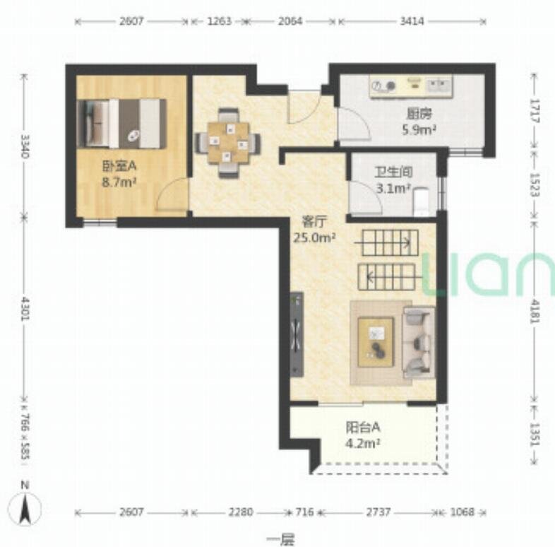 区区3万元,就把45平米的二居室装修拿下了,真是出乎意料!