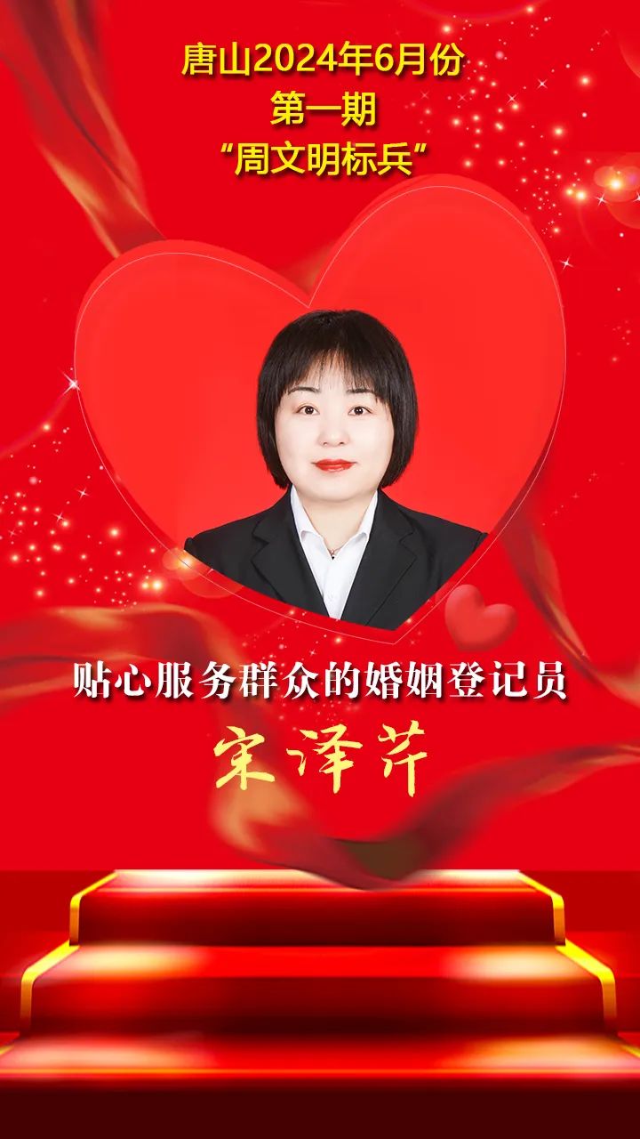 "双争"光荣榜丨唐山2024年6月份第一期"周文明标兵"名单发布!