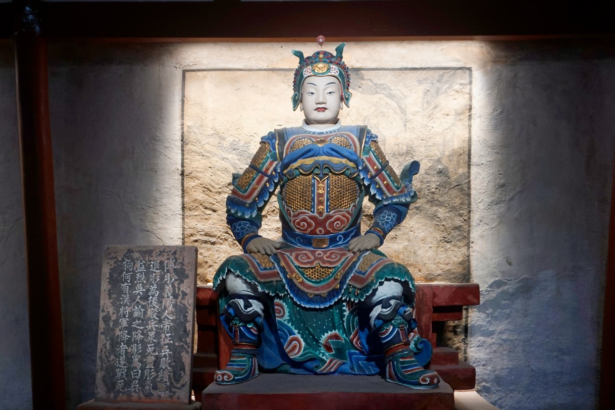 成都武侯祠文臣廊武将廊一文一武2对父子:三国蜀汉重臣战将