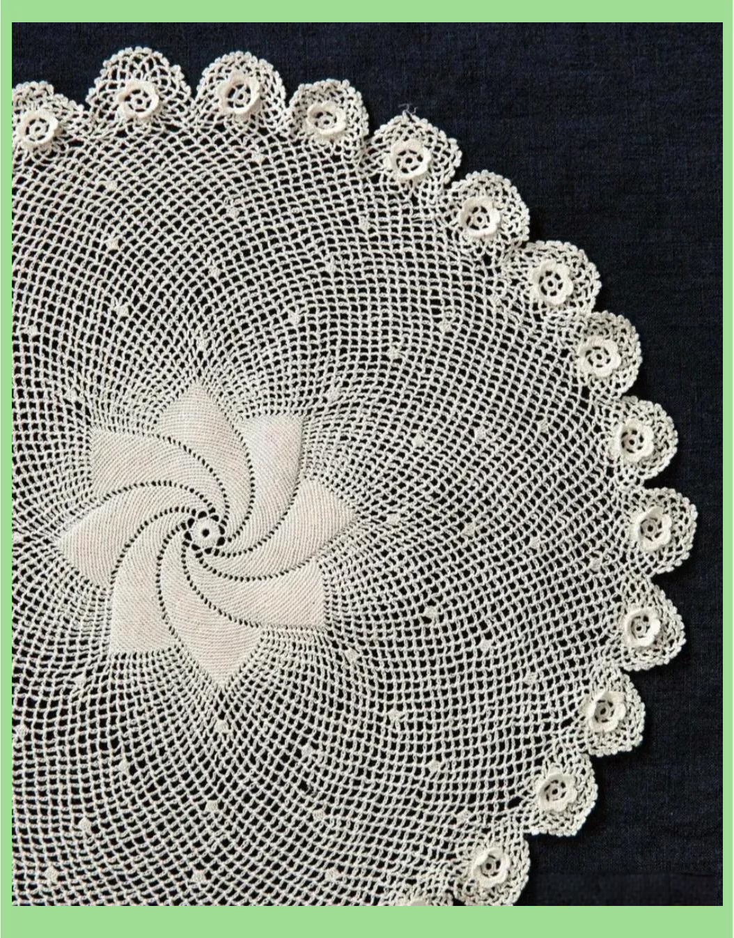 18款蕾丝钩针编织图解:家居装饰新灵感