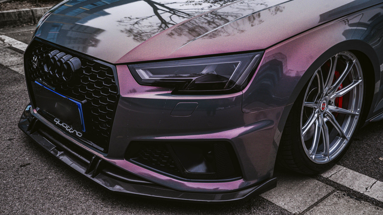 unic|奥迪a4 allroad改色星空灰魅影