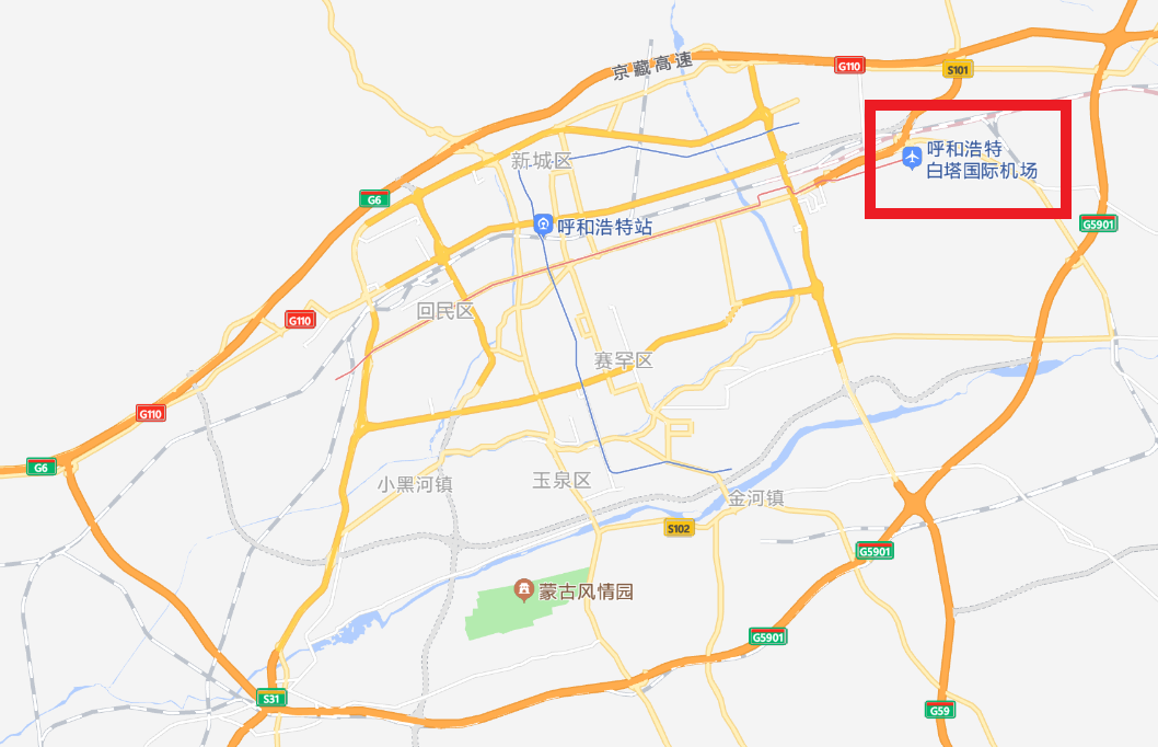 内蒙古最大机场,呼和浩特白塔国际机场,其交通配套怎么样