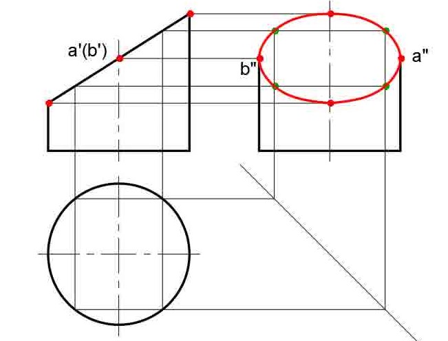 习题详解之圆柱的截交线(三)