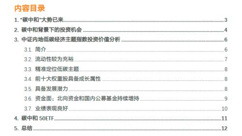 紧跟碳中和实现路径——建议关注“碳中和50ETF”