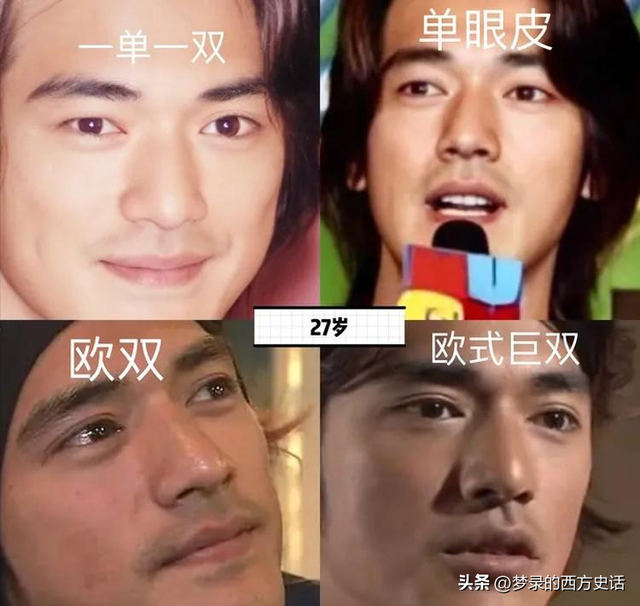 8位割过双眼皮的男星:金城武最自然,成龙像变了个人