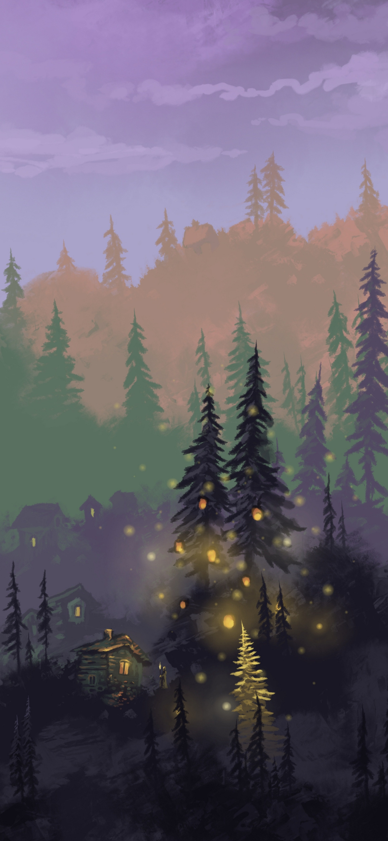 多彩壁纸619期|油画手绘风景图片手机壁纸 高清壁纸无水印