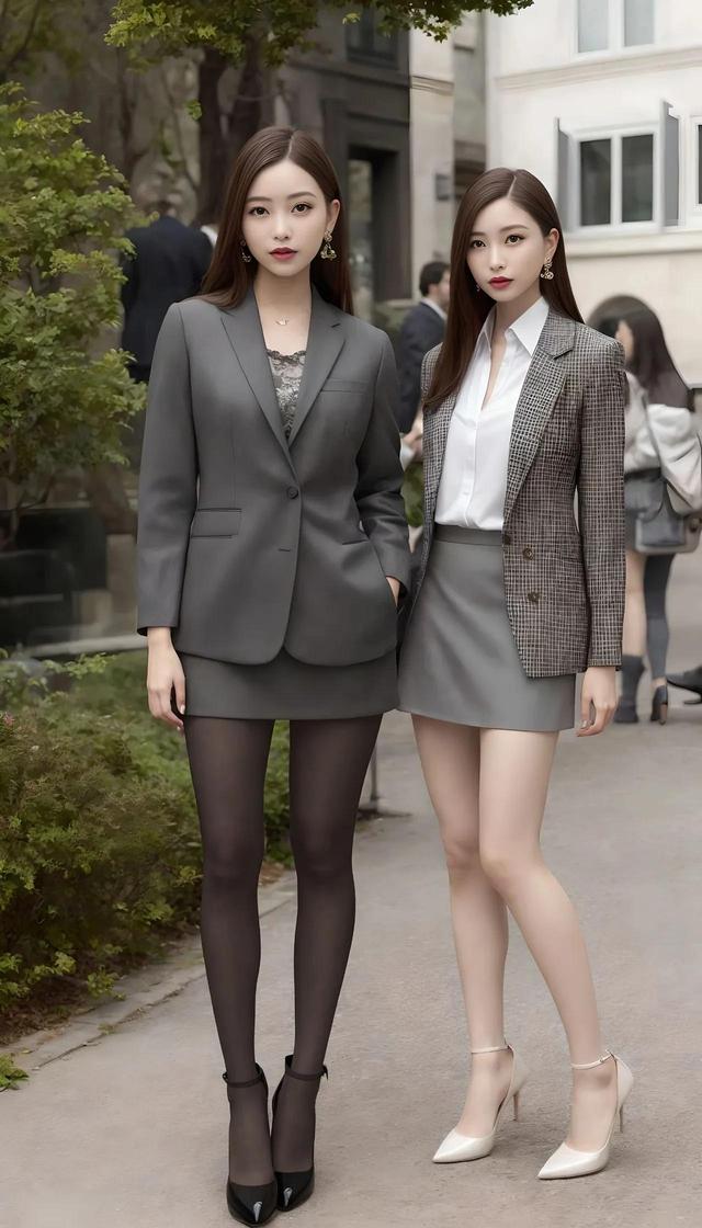 ai绘画——西装美女,英姿飒爽