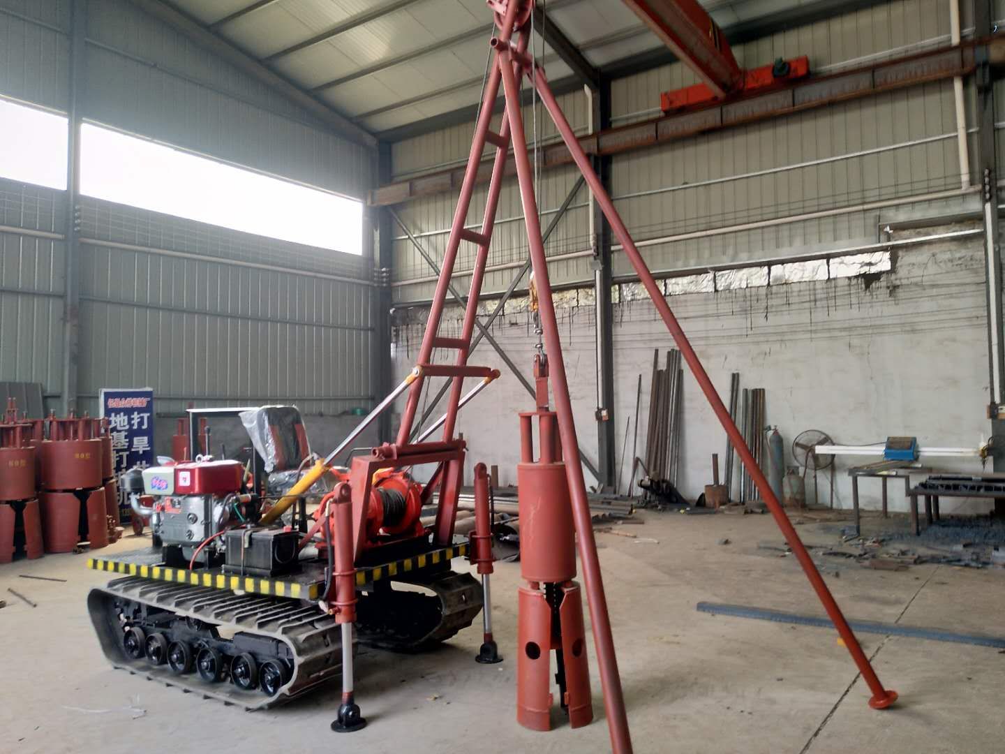车载式洛阳铲地基打桩机适合的卷扬机吨位动力