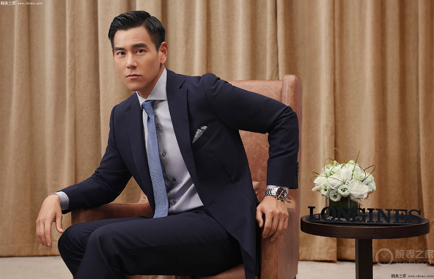 浪琴表优雅形象大使彭于晏,浪琴表品牌好友罗一舟 绅士演绎先行者系列