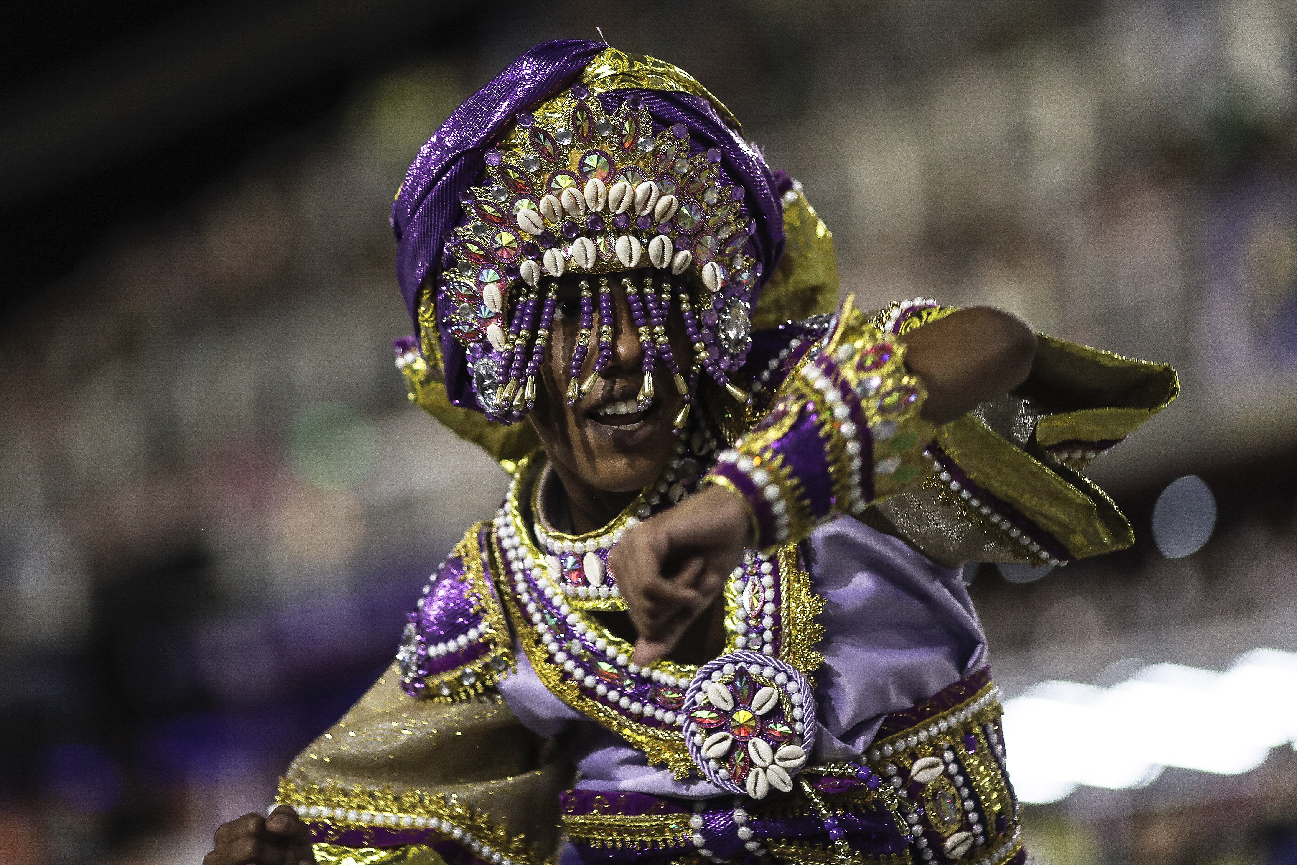 狂欢节上的桑巴舞校表演(4)