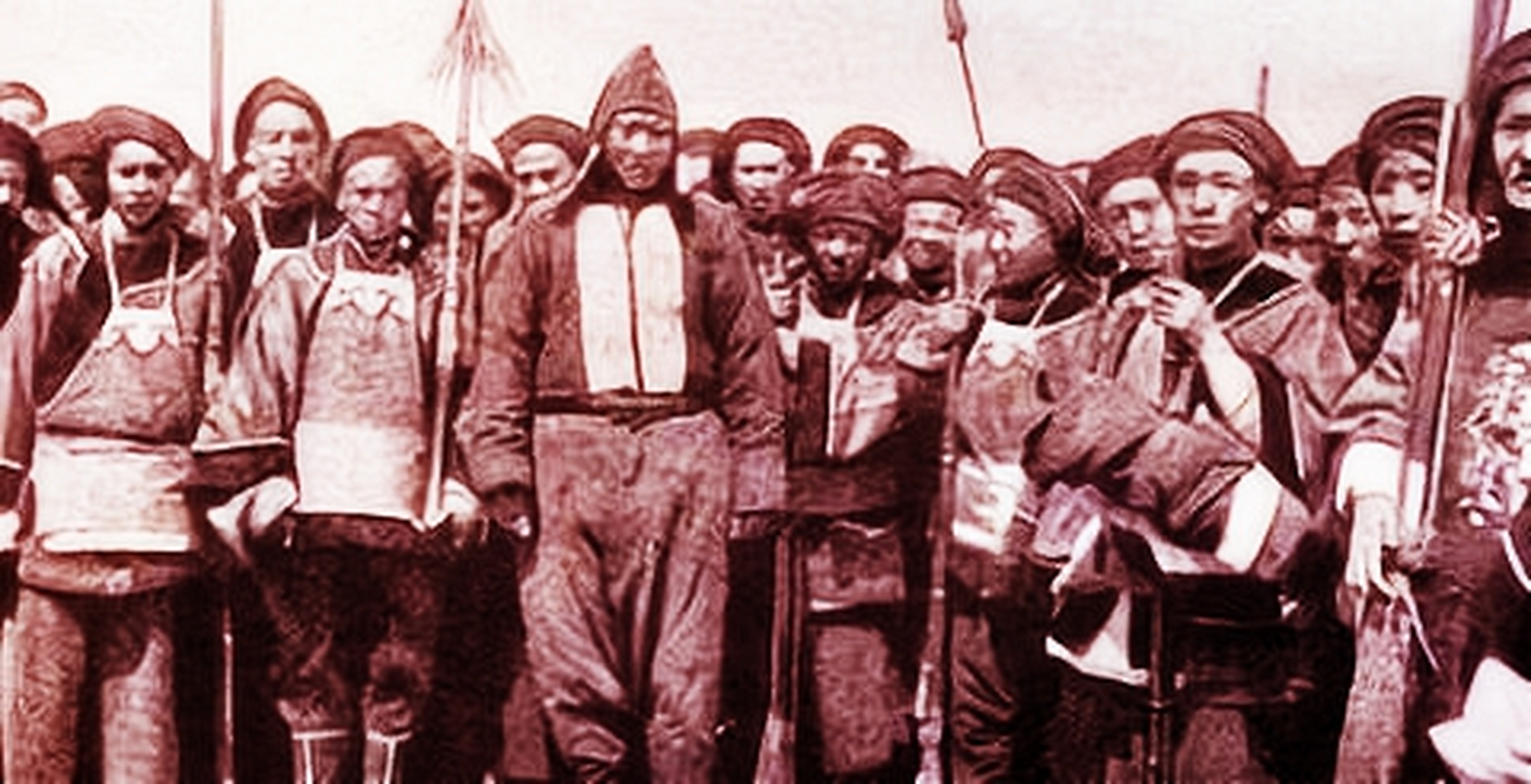 晚清义和团成员合影.