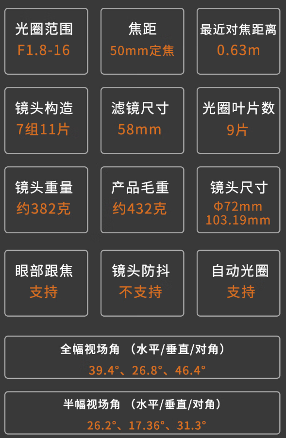 美科 af 50mm f1.8 l 卡口全画幅镜头开启预售:998 元