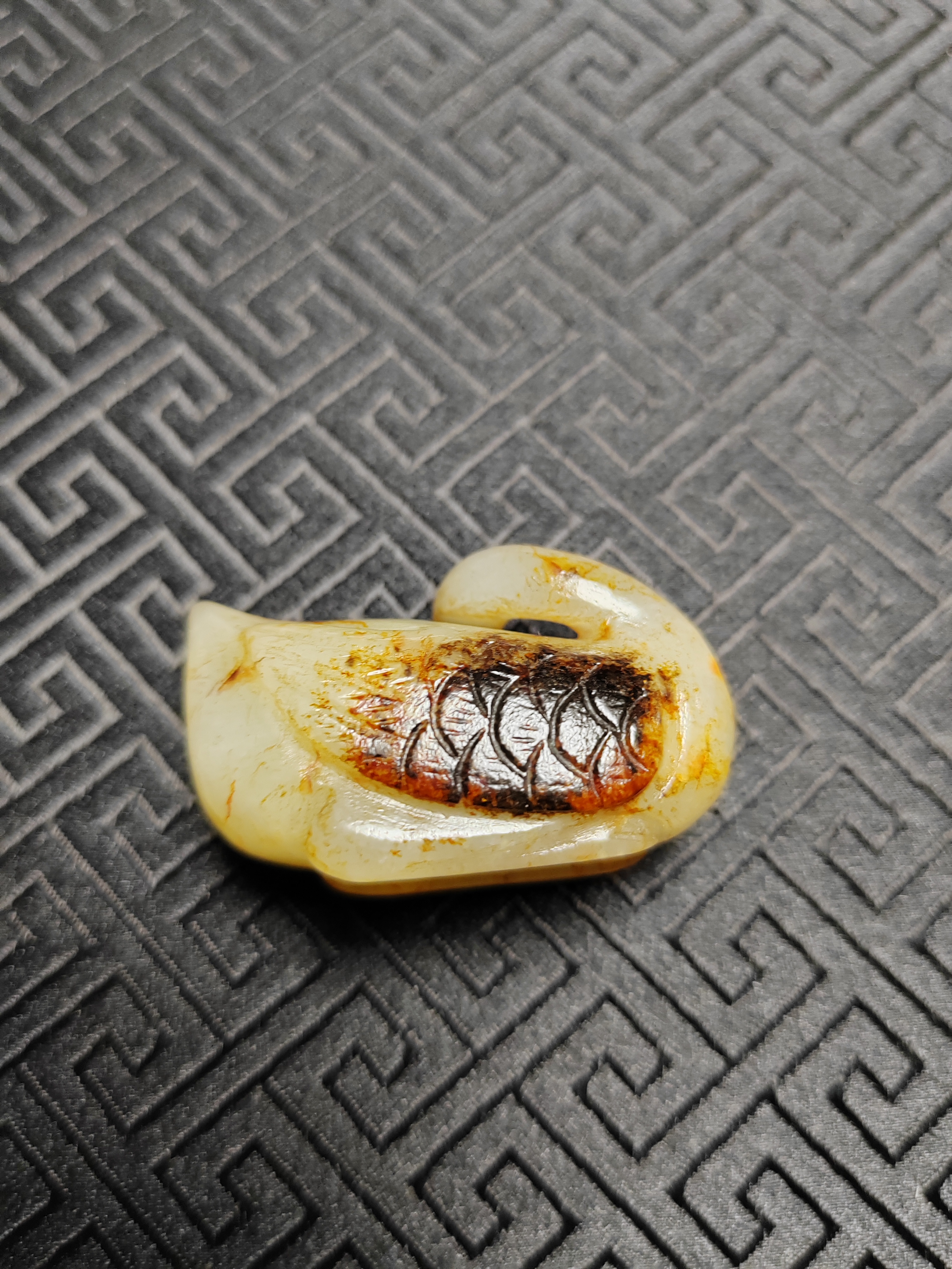 品藏阁之光远鉴研158:玉天鹅(辽金)春水玉体现萨满教灵禽崇拜