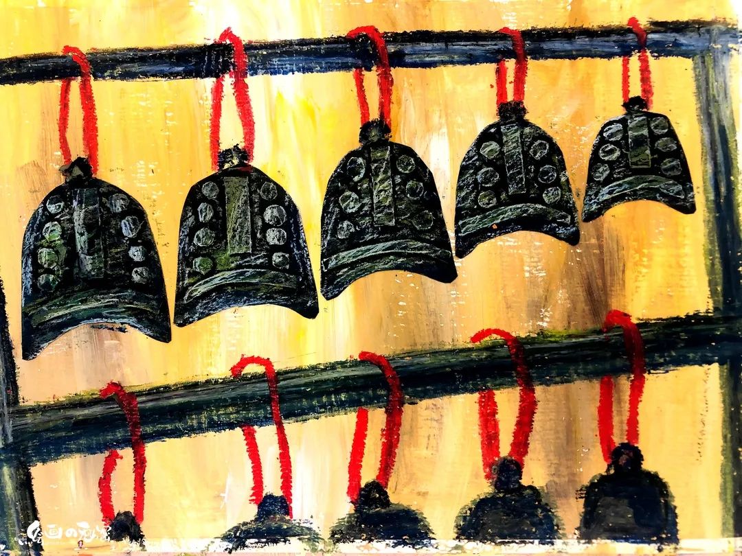 儿童画创意「编钟」,一起了解编钟的历史文化