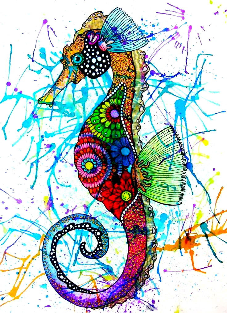 精选众多动物线描创意画,每一张都美观且有趣,值得收藏!