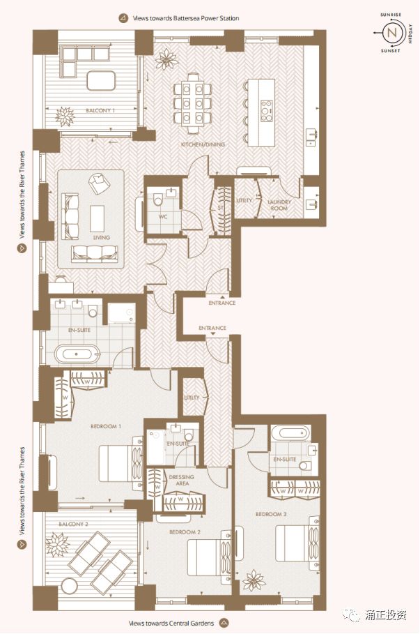 伦敦一区巴特西公园|威顿绿庭(prince of wales drive)