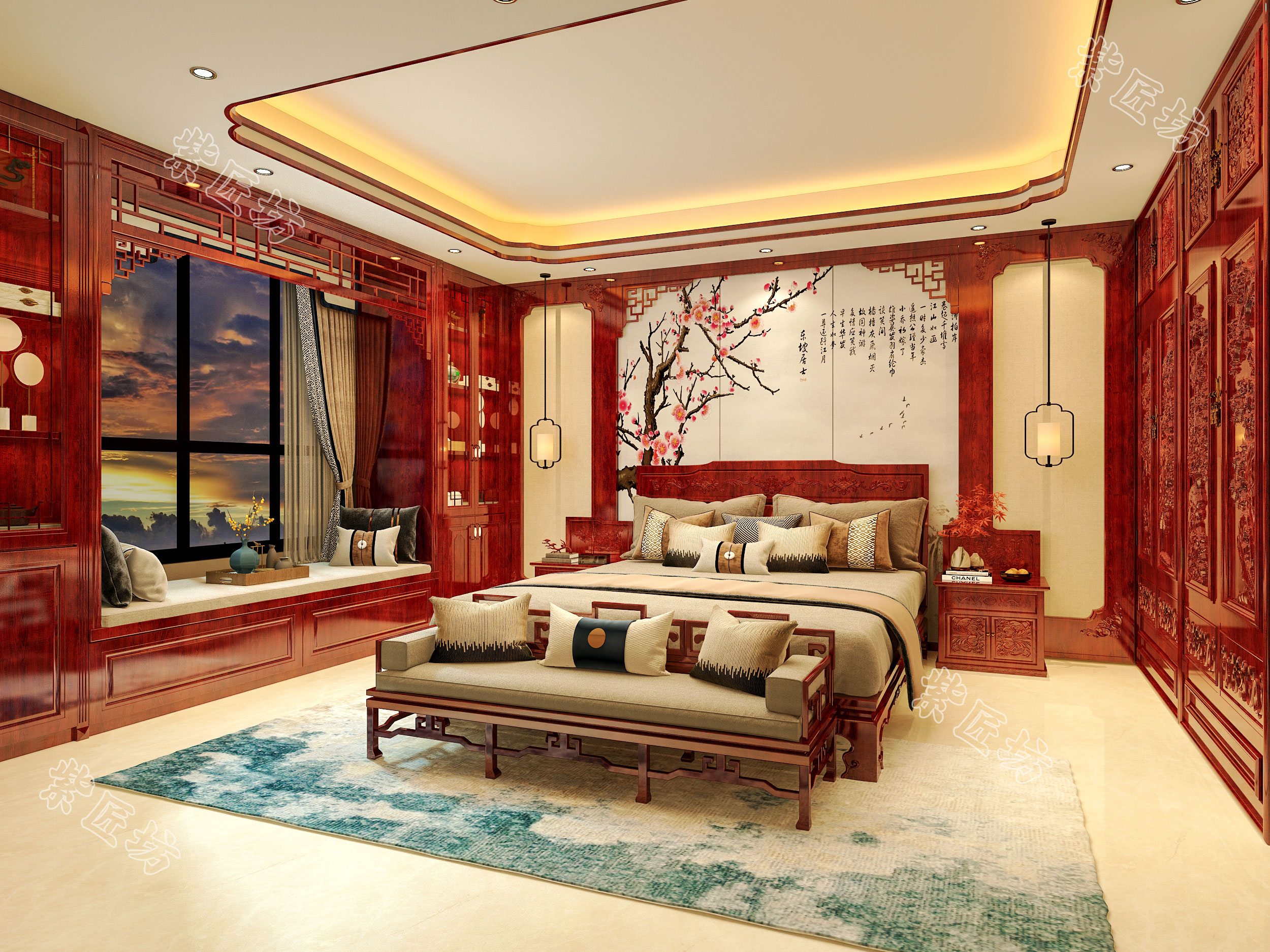 中式装修为何越来越火,看完这六款精致的中式卧室就懂了!