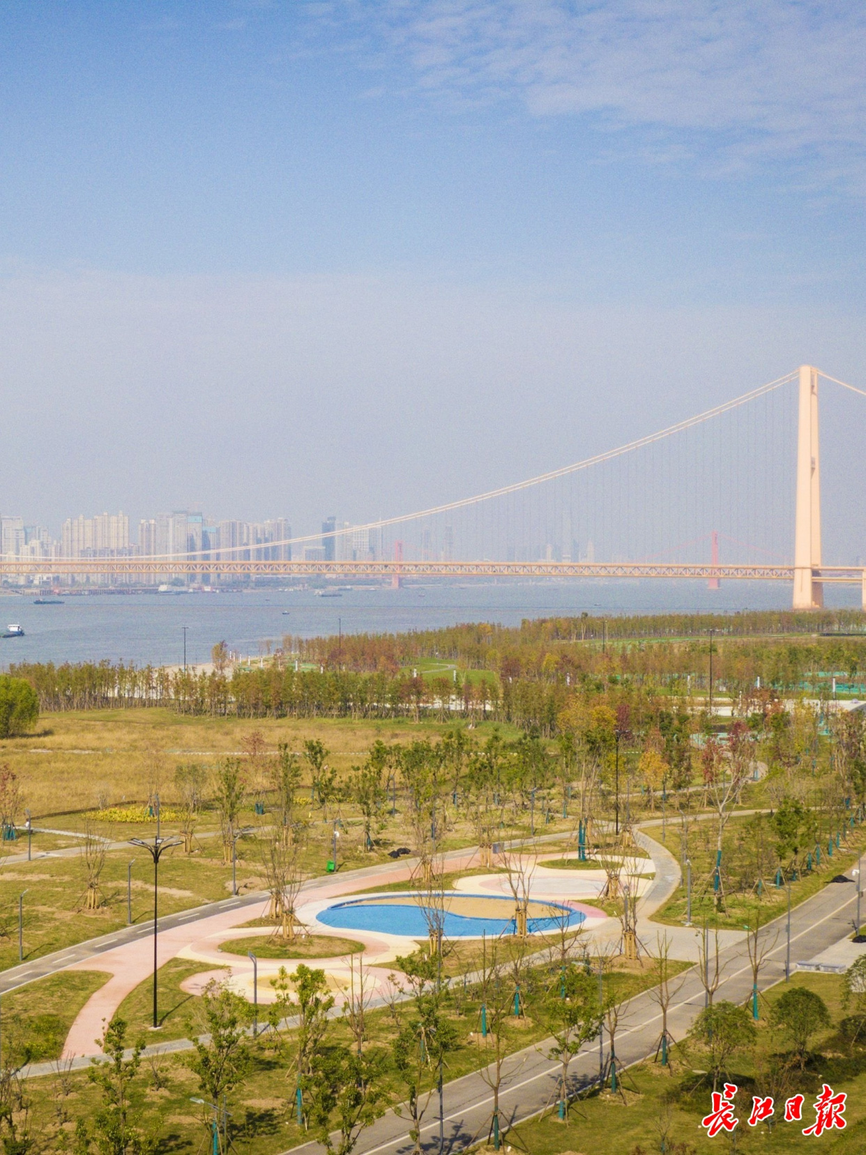 洪山江滩八铺街堤江滩开园后,三环线内江滩将贯通