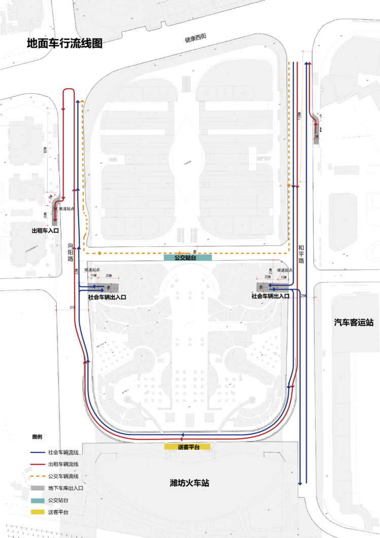 潍坊火车站站台分布图图片