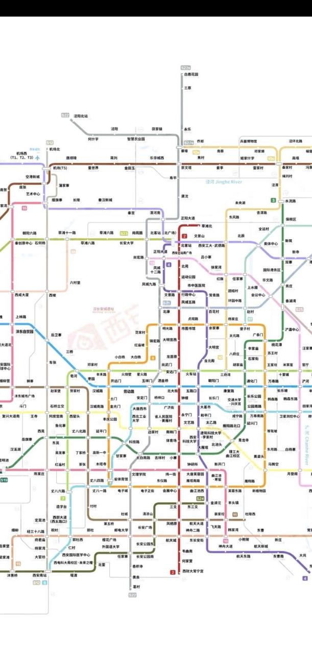 西安地铁2050年规划图曝光.