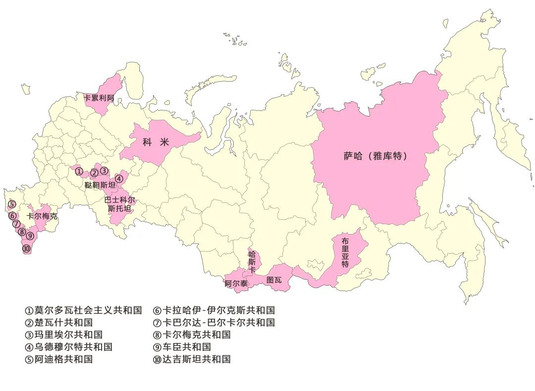 一个省等于12个英国,俄罗斯是怎样划分全国的行政区划的?