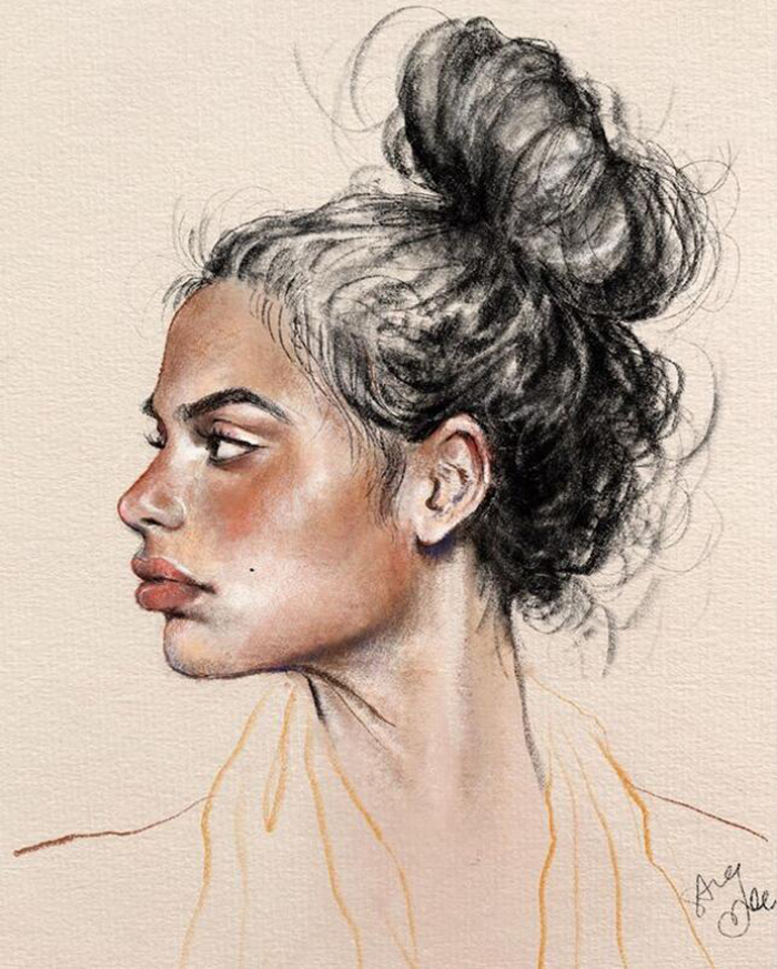 生动活泼 韵味十足 乱中有序的速写式彩色素描绘画作品(二)