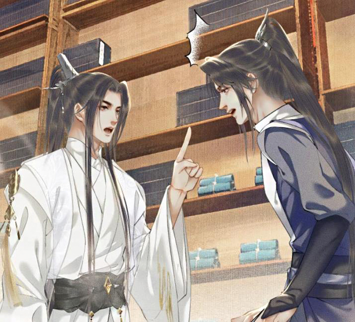 墨燃遭师尊嫌弃,楚晚宁罚他打扫藏书阁,师昧来送饭换药