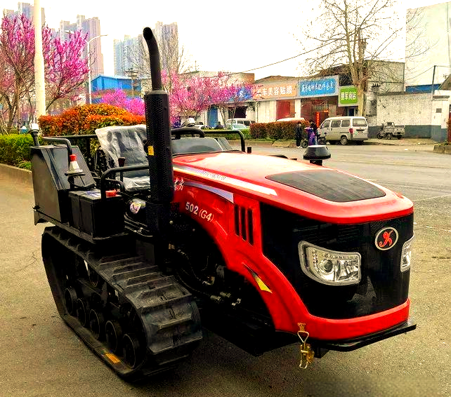 洛阳映山红502型履带式拖拉机:我国在售的"最小"50马力拖拉机,仅重1