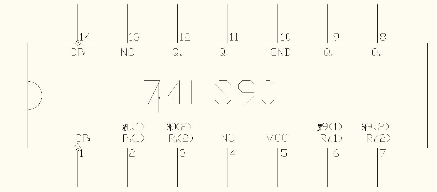 74ls90引脚图及功能图片