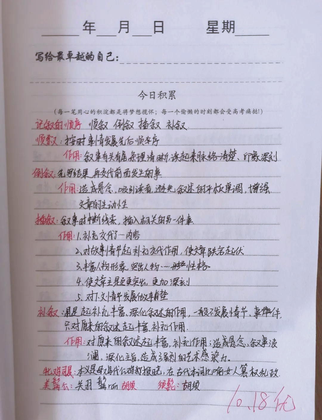 明德学子积累本展示:精耕细作,业精于勤