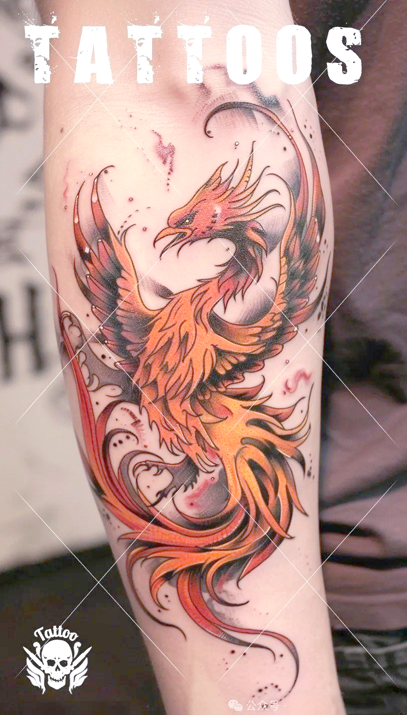 纹身手稿探索:凤凰纹身的丰富文化与多样设计