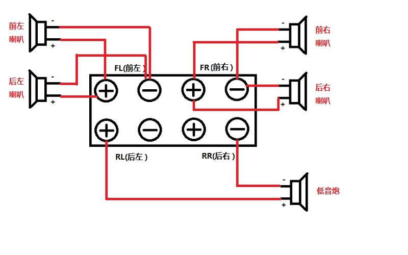 6线喇叭接线图图片