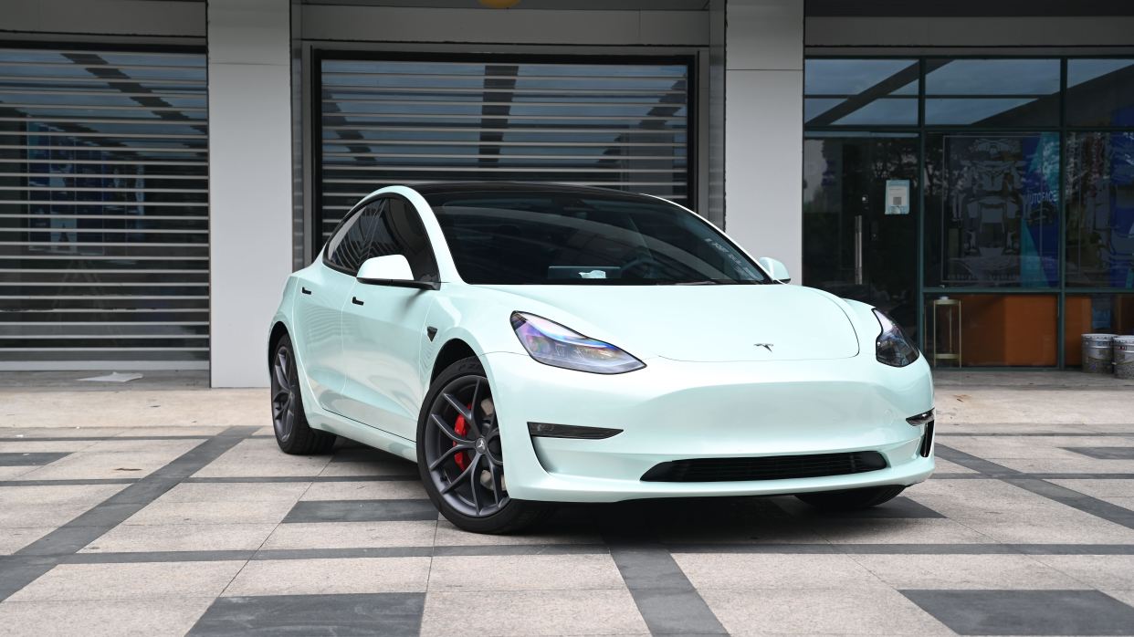 unic|特斯拉model 3改色月光玉
