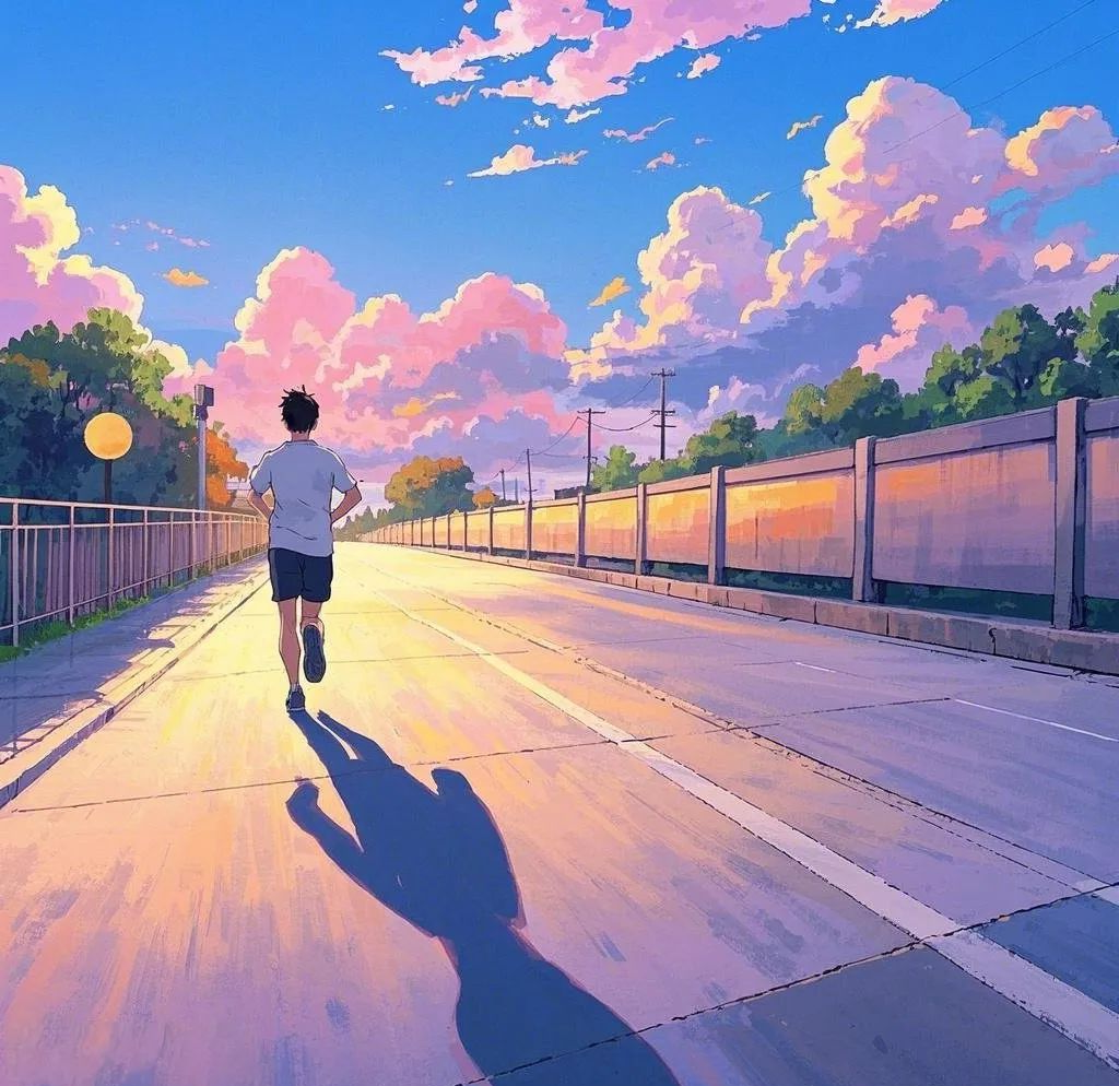 从晨光到路灯,跑步头像记录你的足迹