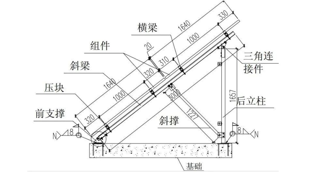 瓦房光伏支架固定图解图片