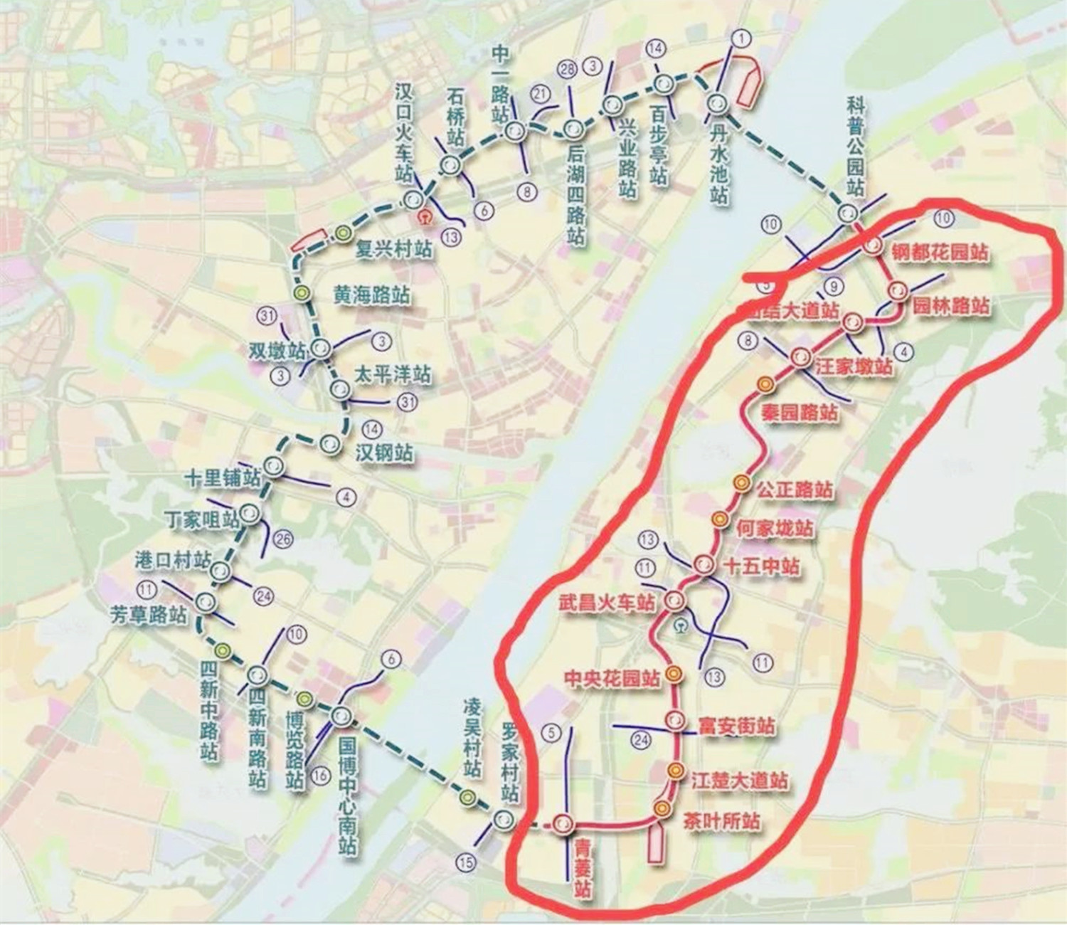 武汉地铁26号线站点图片